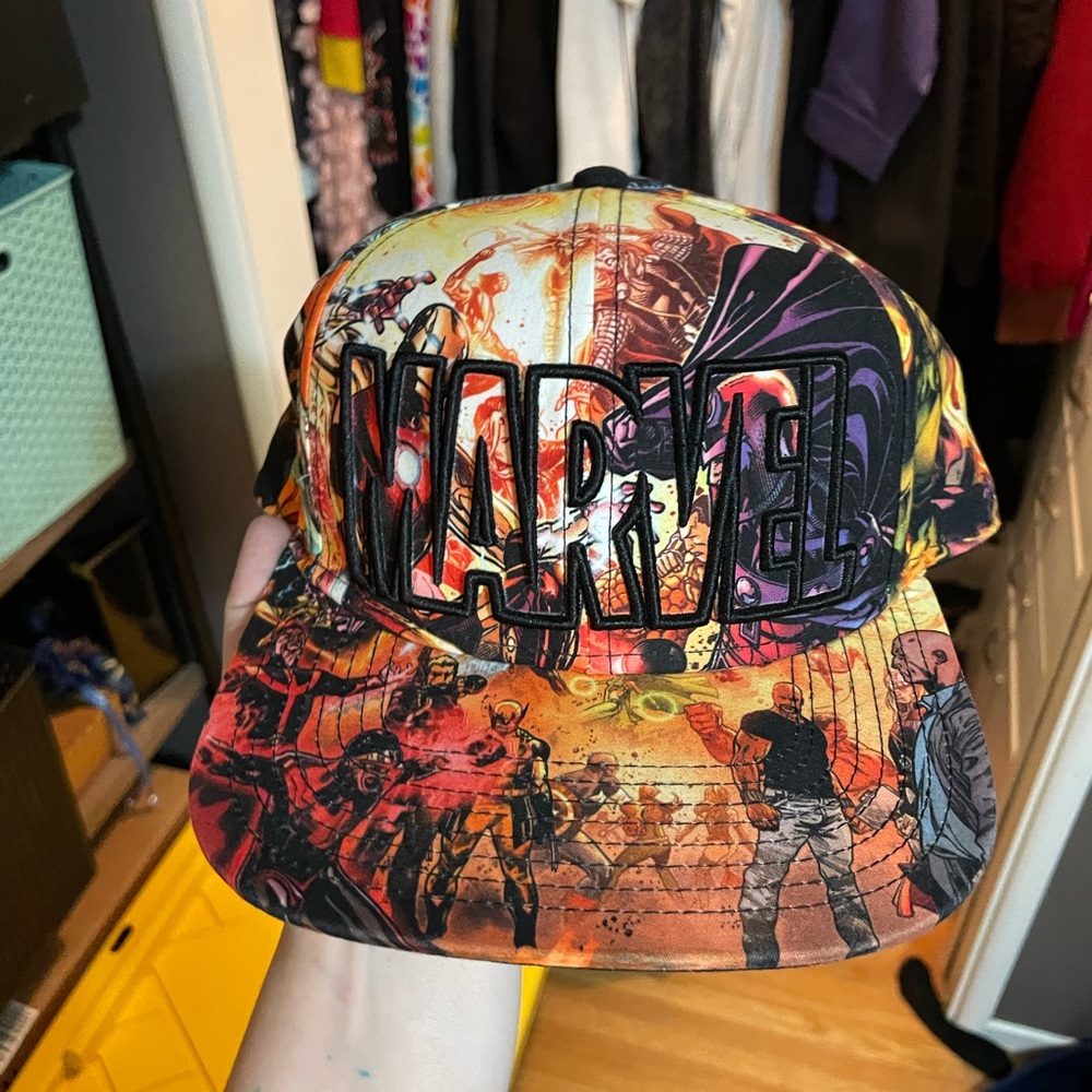 Marvel Comics Logo Cap